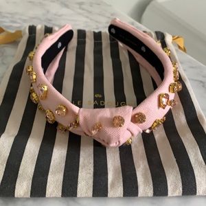 Lele Sadoughi WOVEN CNDY JEWELED SLIM HEADBAND